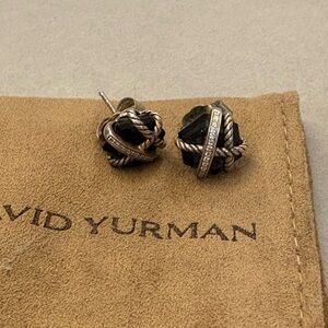 David Yurman Onyx and Silver Stud Earrings